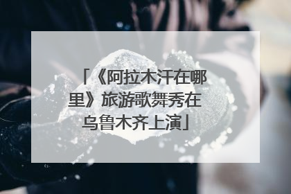 《阿拉木汗在哪里》旅游歌舞秀在乌鲁木齐上演