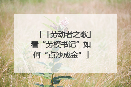 「劳动者之歌」看“劳模书记”如何“点沙成金”