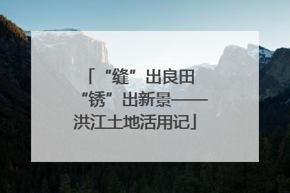 “缝”出良田 “锈”出新景——洪江土地活用记