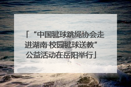 “中国毽球跳绳协会走进湖南·校园毽球送教”公益活动在岳阳举行
