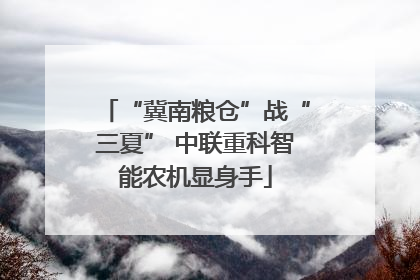 “冀南粮仓”战“三夏” 中联重科智能农机显身手