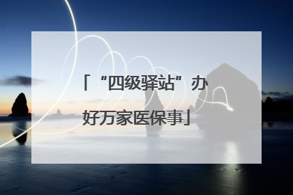 “四级驿站”办好万家医保事