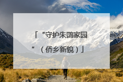 “守护朱鹮家园”（侨乡新貌）