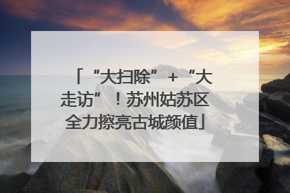 “大扫除”+“大走访”！苏州姑苏区全力擦亮古城颜值