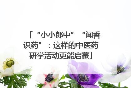“小小郎中”“闻香识药”：这样的中医药研学活动更能启蒙