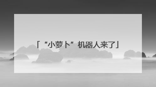 “小萝卜”机器人来了