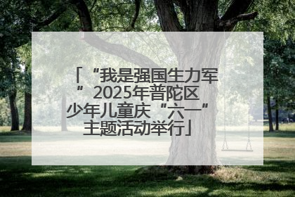 “我是强国生力军”2025年普陀区少年儿童庆“六一”主题活动举行