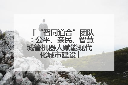 “智同道合”团队：公平、亲民、智慧城管机器人赋能现代化城市建设