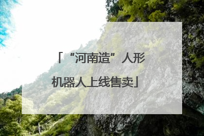 “河南造”人形机器人上线售卖