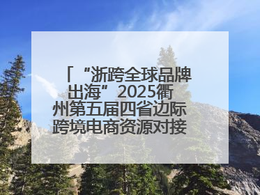“浙跨全球品牌出海”2025衢州第五届四省边际跨境电商资源对接活动成功举办