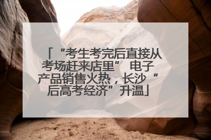 “考生考完后直接从考场赶来店里” 电子产品销售火热，长沙“后高考经济”升温