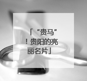 “贵马”！贵阳的亮丽名片