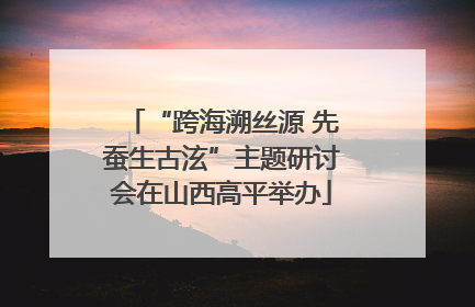 “跨海溯丝源 先蚕生古泫”主题研讨会在山西高平举办