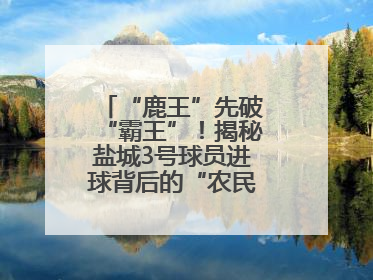 “鹿王”先破“霸王”！揭秘盐城3号球员进球背后的“农民街游侠”联盟