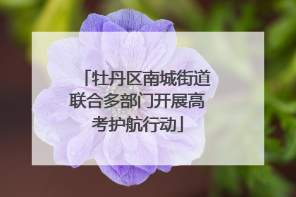 牡丹区南城街道联合多部门开展高考护航行动