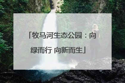 牧马河生态公园：向绿而行 向新而生