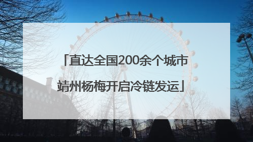 直达全国200余个城市 靖州杨梅开启冷链发运