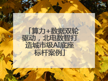 算力+数据双轮驱动，北电数智打造城市级AI底座标杆案例