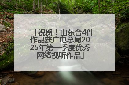 祝贺！山东台4件作品获广电总局2025年第一季度优秀网络视听作品