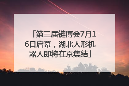 第三届链博会7月16日启幕，湖北人形机器人即将在京集结