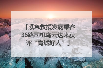 紧急救援发病乘客 36路司机乌云达来获评“青城好人”