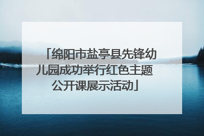 绵阳市盐亭县先锋幼儿园成功举行红色主题公开课展示活动