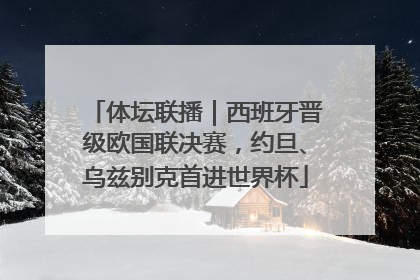 体坛联播｜西班牙晋级欧国联决赛，约旦、乌兹别克首进世界杯