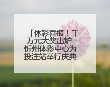 体彩喜报！千万元大奖出炉 忻州体彩中心为投注站举行庆典活动