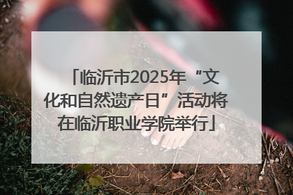 临沂市2025年“文化和自然遗产日”活动将在临沂职业学院举行