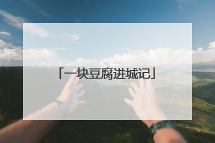 一块豆腐进城记