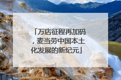 万店征程再加码，麦当劳中国本土化发展的新纪元