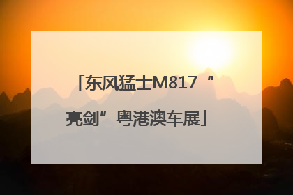 东风猛士M817“亮剑”粤港澳车展