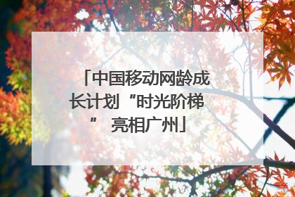 中国移动网龄成长计划“时光阶梯” 亮相广州