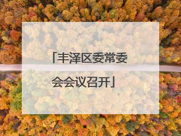 丰泽区委常委会会议召开
