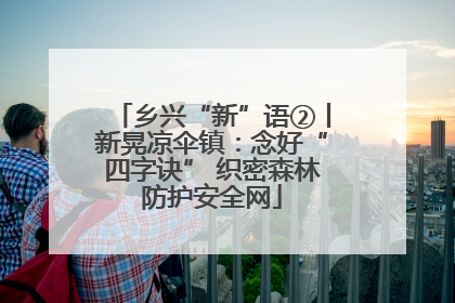 乡兴“新”语②丨新晃凉伞镇：念好“四字诀” 织密森林防护安全网
