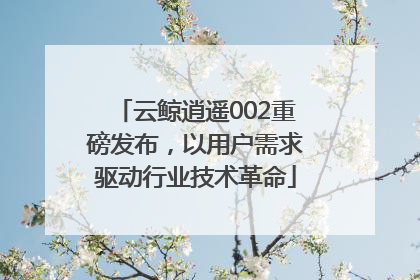 云鲸逍遥002重磅发布，以用户需求驱动行业技术革命