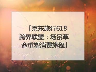 京东旅行618跨界联盟：场景革命重塑消费旅程