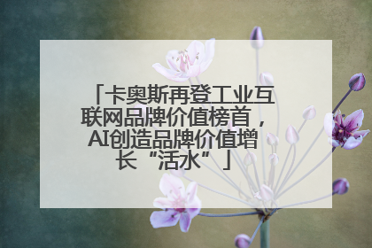 卡奥斯再登工业互联网品牌价值榜首，AI创造品牌价值增长“活水”