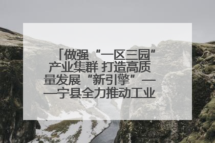做强“一区三园”产业集群 打造高质量发展“新引擎”——宁县全力推动工业经济提质增效