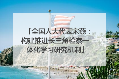 全国人大代表宋燕：构建推进长三角检察一体化学习研究机制