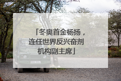 冬奥首金杨扬，连任世界反兴奋剂机构副主席