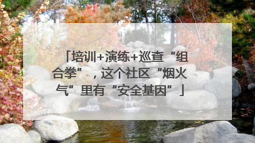 培训+演练+巡查“组合拳”，这个社区“烟火气”里有“安全基因”