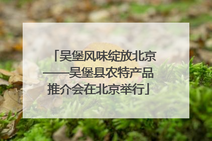 吴堡风味绽放北京——吴堡县农特产品推介会在北京举行
