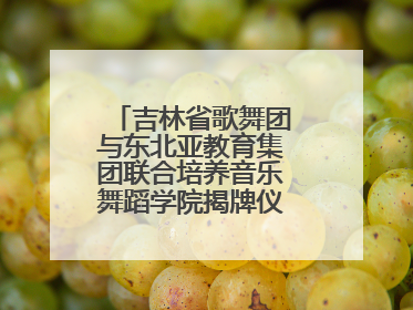 吉林省歌舞团与东北亚教育集团联合培养音乐舞蹈学院揭牌仪式圆满成功