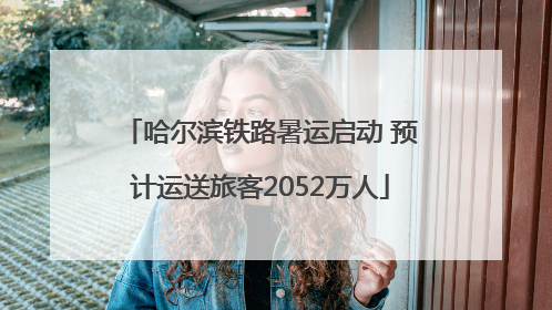 哈尔滨铁路暑运启动 预计运送旅客2052万人