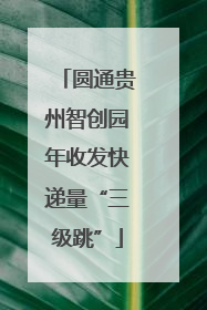 圆通贵州智创园年收发快递量“三级跳”