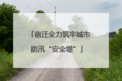 宿迁全力筑牢城市防汛“安全堤”
