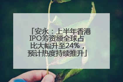 安永：上半年香港IPO筹资额全球占比大幅升至24%，预计热度持续推升