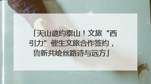 天山邀约泰山！文旅“西引力”催生文旅合作签约，鲁新共绘丝路诗与远方