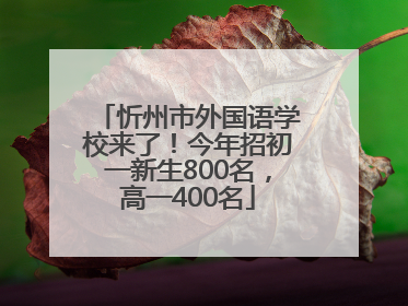 忻州市外国语学校来了！今年招初一新生800名，高一400名